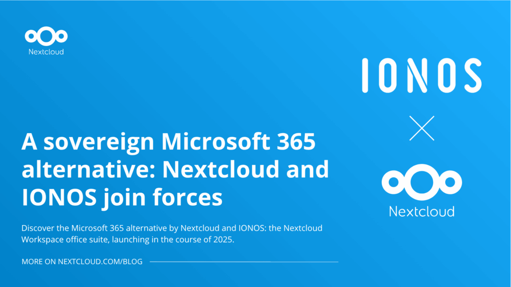 IONOS and Nextcloud join forces for Nextcloud Workspace