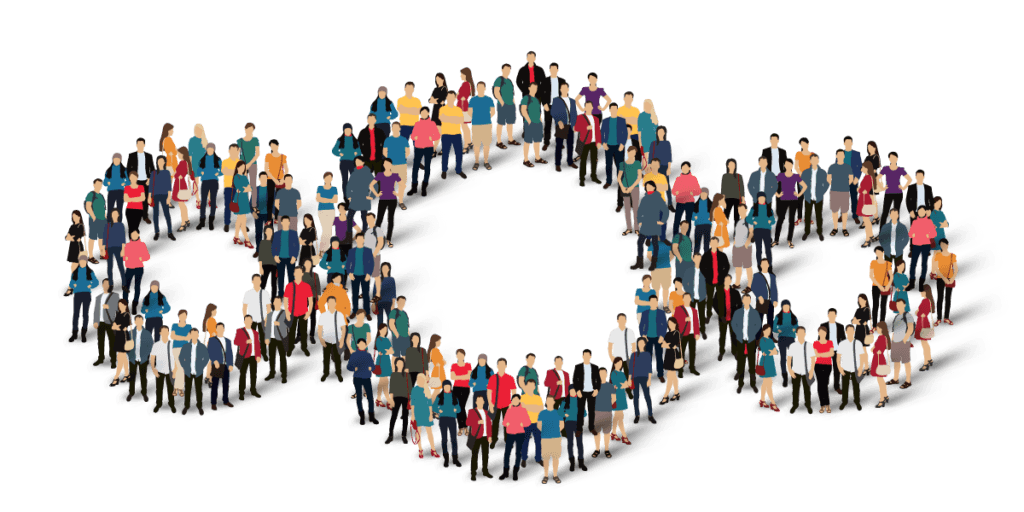 Nextcloud logo with people Nextcloud open source community